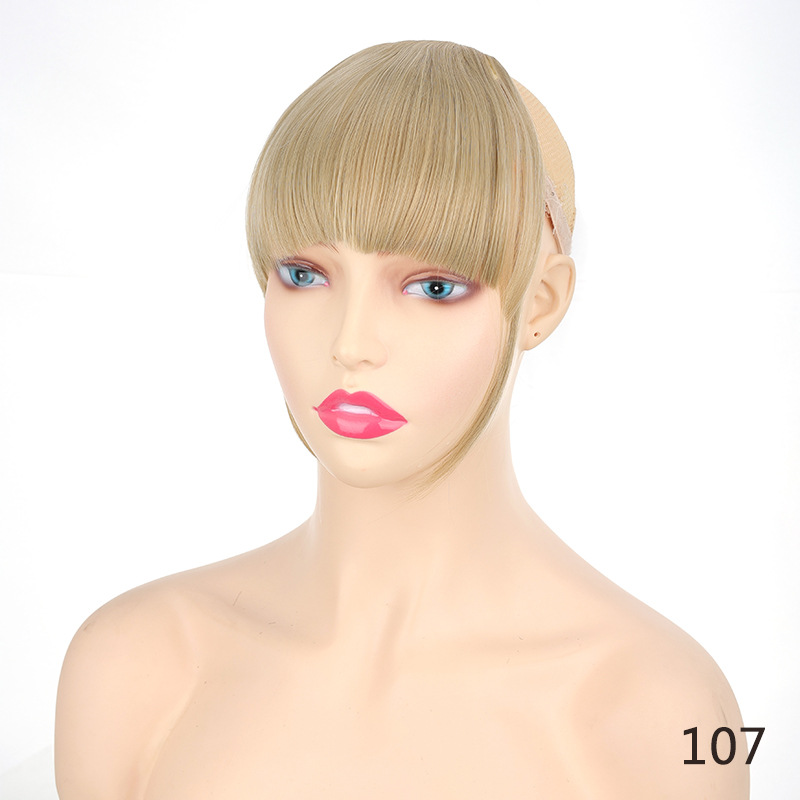 Peruca com costeletas, franja, franja de ar, extensão de cabelo com costeletas, fio de alta temperatura_voghion.com