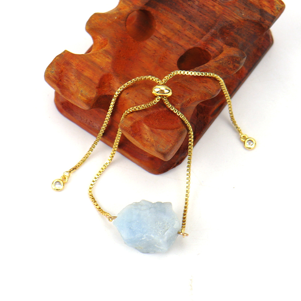 Simple Style Irregular natural stone Copper Bracelets 1 Piece