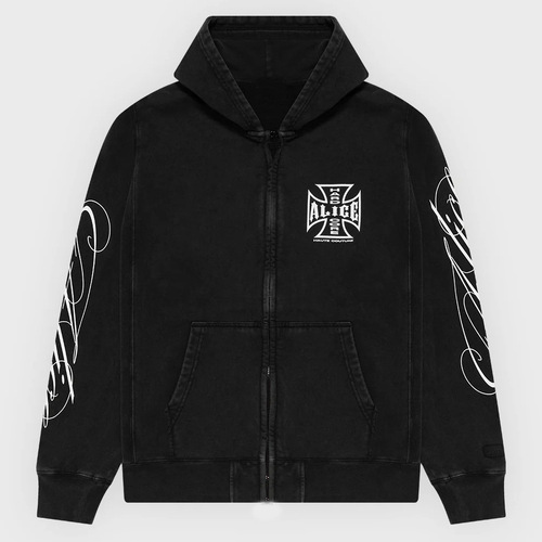 Retro streetwear design, printed zip-up cardigan hoodie—European and American-style sweatshirt & sweatpants