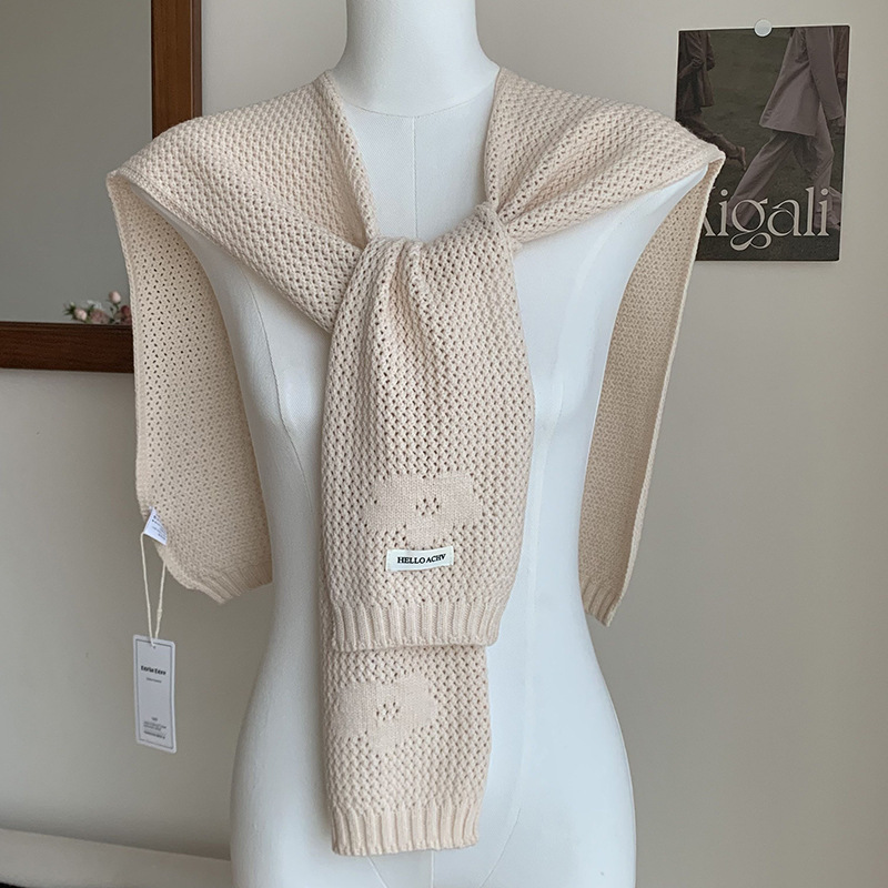 Sopa de punto de alta sensación nueva camisa de estilo extranjero falso cuello de moda universal sopa de punto cruzado con hombros pequeños