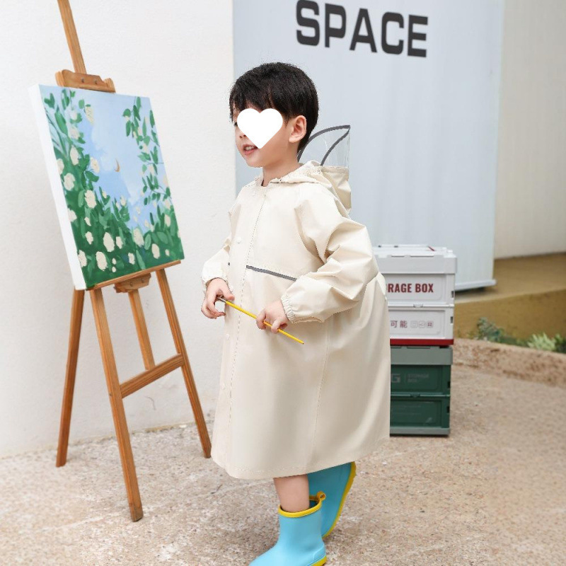 High-Quality Export Children's Raincoat, Long Full-Body Waterproof Thickened One-Piece Design with Backpack Space for Primary School Students and Kindergarten Children High-Quality Export Children's Raincoat, Long Full-Body Waterproof Thickened One-Piece Design with Backpack Space for Primary School Students and Kindergarten Children