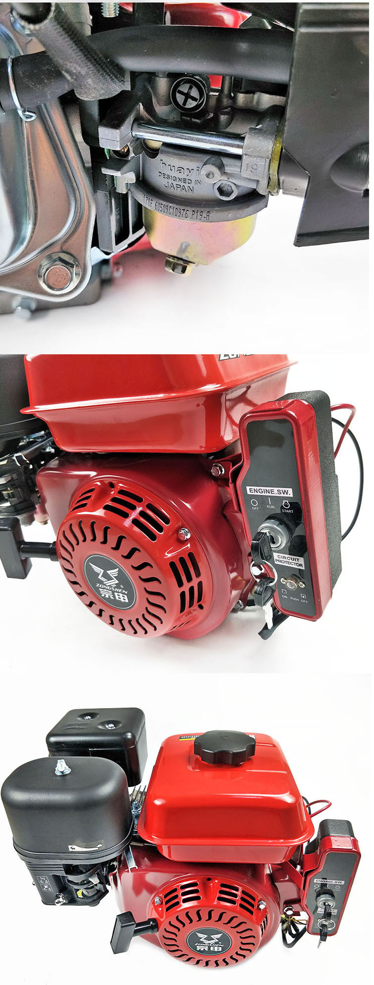 Zongshen GB225 engine four-stroke 172F gasoline engine plunger pump micro-Tiller GB200 power free shipping