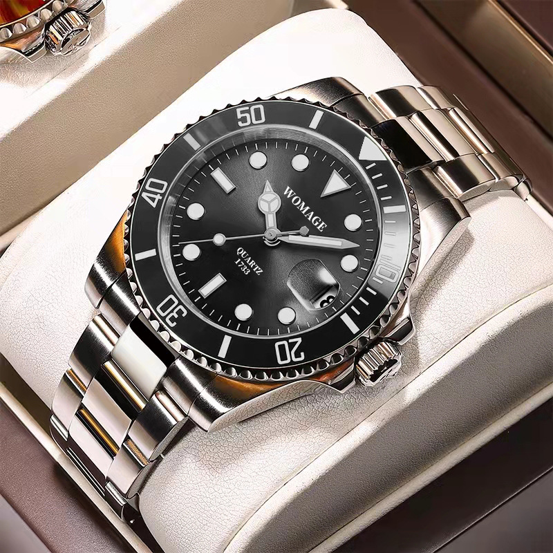 Womage Water Ghost Quartz Watch Men's Watch Luminous Waterproof Dial Sports Cross-Border Foreign Trade Aliexpress Temu