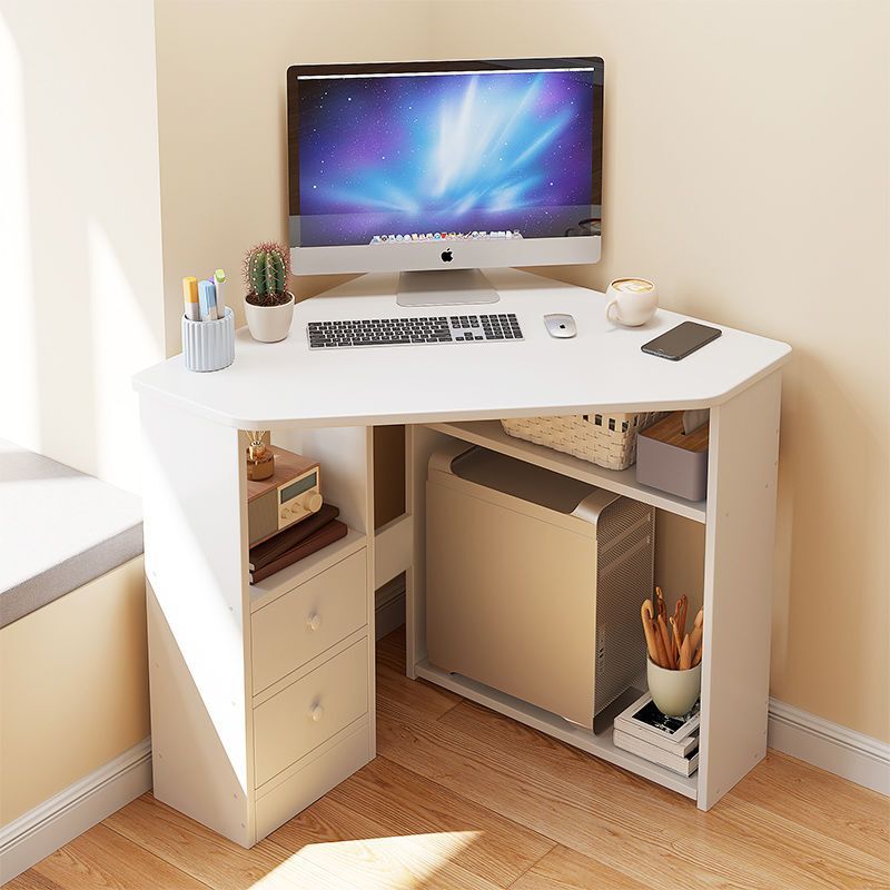 Triangular Notebook Study Desk Corner Writing Desk Corner Computer Desk Simple Home Use Small Apartment