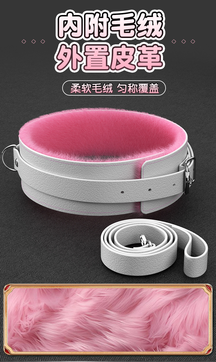 Jiuai Couples Bondage Restraint Set with Nipple Clamps, Handcuffs and Leather Cuffs — detail image 3