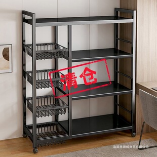 Kitchen Storage Rack Floor Multi-layer Vegetable Basket Storage Rack Multifunctional Microwave Oven Shelf Storage Rack