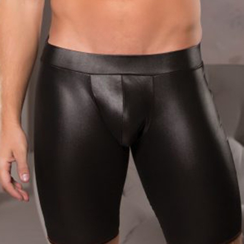 Ropa interior atractiva de los hombres de comercio exterior europeo y americano sexy triángulo calzoncillos Tanga imitación charol T pantalones ropa interior transfronteriza al por mayor