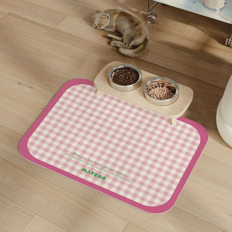 Pet Dining Mat Is Absorbent and Stain-Resistant, Pet Floor Mat, Cat Litter Mat, Stain-Resistant, Non-Slip, Easy to Clean, Dining Mat Can Be Shipped on Behalf of Others