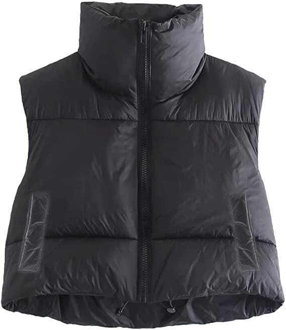 Chaleco de algodón de estilo europeo y americano Chaleco de invierno de las mujeres Chaleco de algodón engrosado chaleco sin mangas de pan