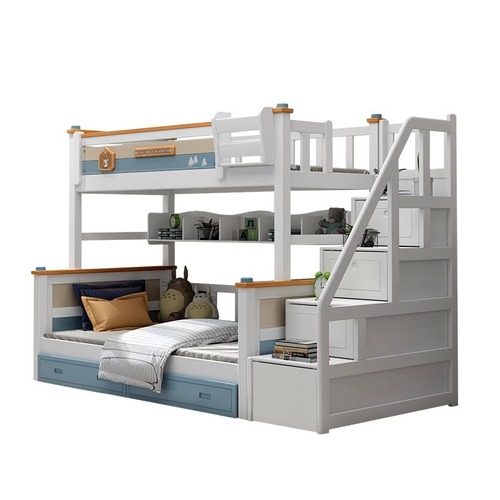 All solid wood bunk bed, children's bed, multifunctional bunk bed, high and low bed, bunk bed, economical bunk bed