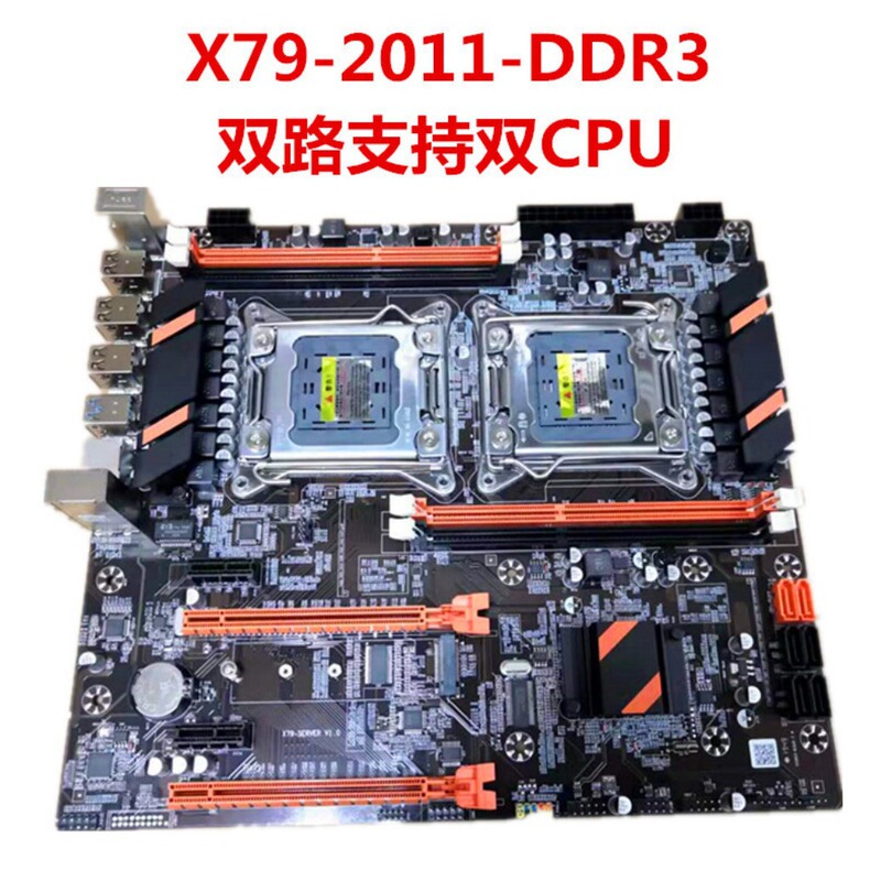 X79 dual motherboard 2011-pin CPU studio computer 2660V2 server Xeon e5 2680V2 single channel