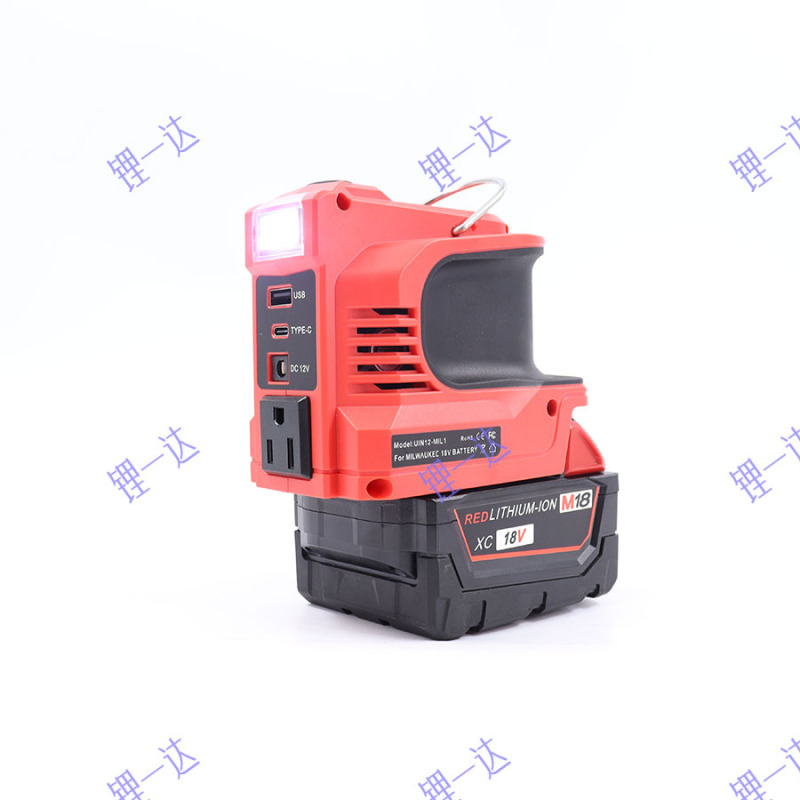 跨境锂电智能逆变器18-21V充电电源AC110V/USB插口DC5V多功能逆变|undefined