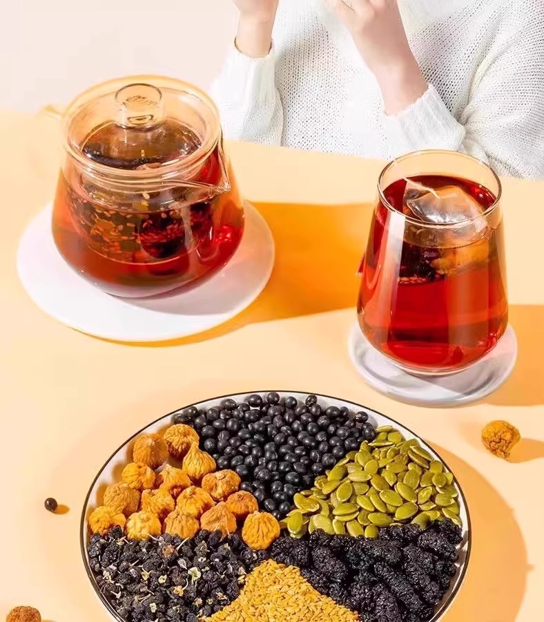 Flax Seed Fig Herbal Tea Bags 150g 100 Count Cold Brew Wellness Tea for Women overview