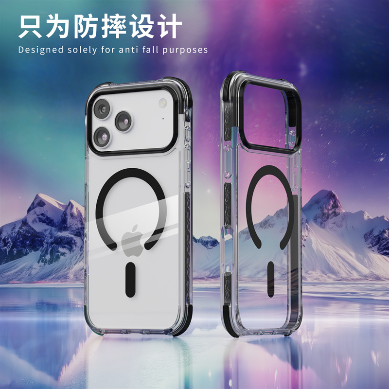适用苹果17pro手机壳tpe三合一防摔壳17promax高透磁吸保护套|undefined