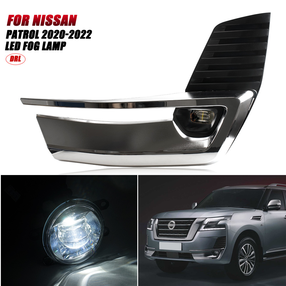 Aplicable a Nissan 20 / 21 nuevo conjunto de lámpara de niebla LED, lámpara de niebla, lámpara de barra delantera, lámpara de viaje diurna