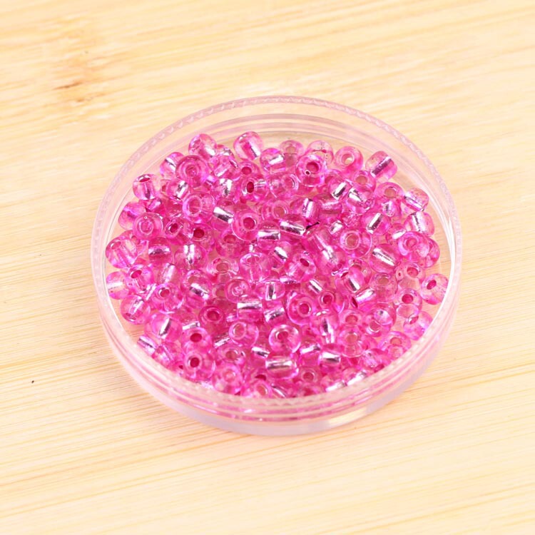 Diyアクセサリービーズアクセサリー材料ビーズ充填銀2-4mmガラスビーズヘアピンフリンジ手作りブレスレットネックレス|undefined