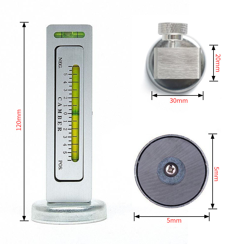 Automóvil posicionamiento de cuatro ruedas regla de Nivel Magnético neumático camber ángulo ajuste blister imán herramienta auxiliar