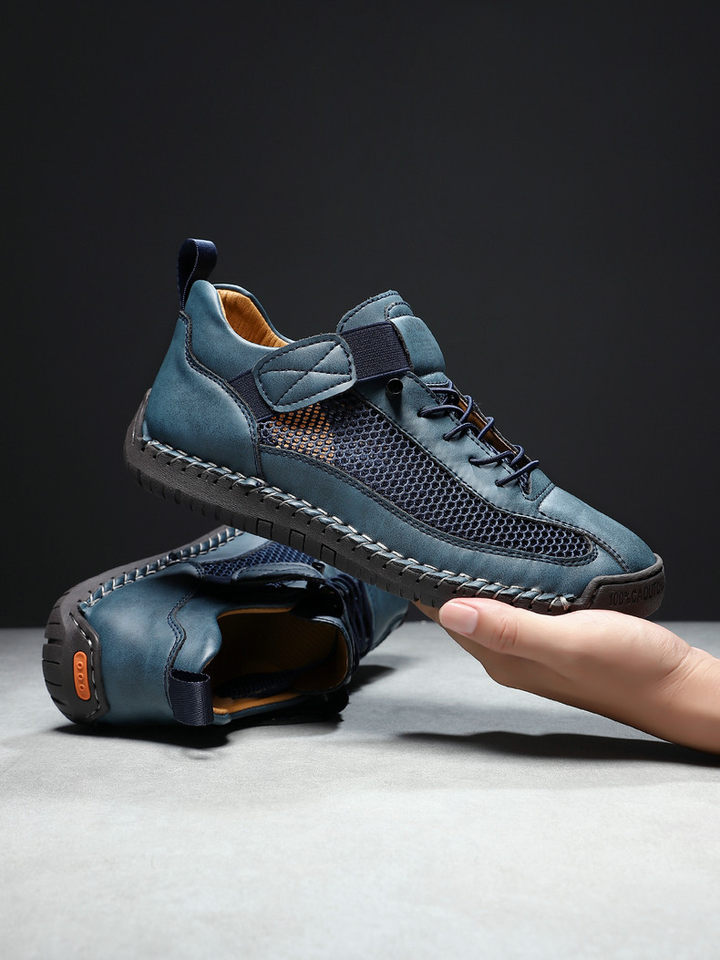 Giày thể thao lưới thoáng khí unisex form rộng phong cách năng động — 9889 màu kaki, 9889 màu trắng, 9889 màu xám, 9889 xanh da trời chi tiết 6