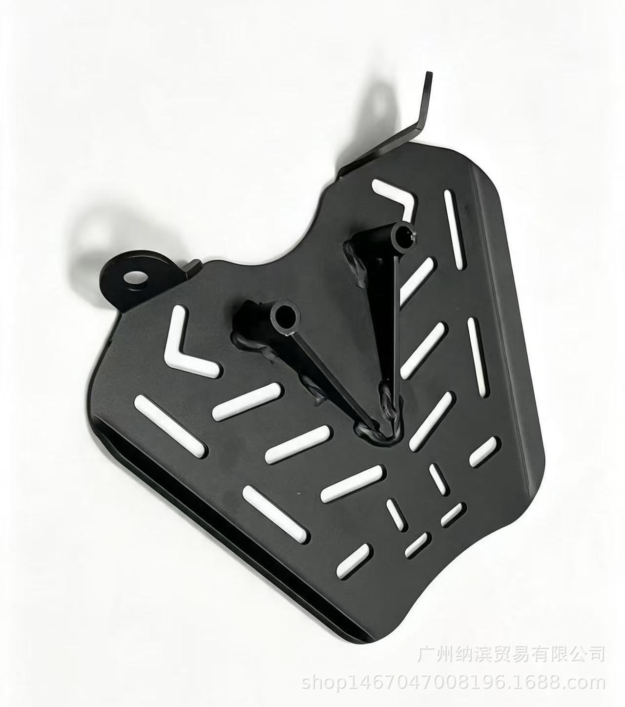 Suitable for ZONTES 368G modified tail box rack, rear cargo rack, stainless steel base plate, upgraded and thickened rear rack