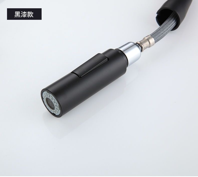 Guangdong gun gray pull-out kitchen cold and hot splash-proof faucet, all-copper kitchen sink telescopic faucet undefined