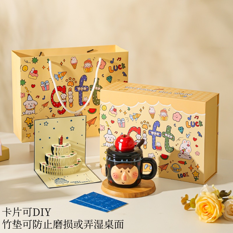 Tazas creativas divertidas, tazas de pareja, tazas de cerámica, tazas de agua para niñas, regalos prácticos de cumpleaños, regalos a mano para novias