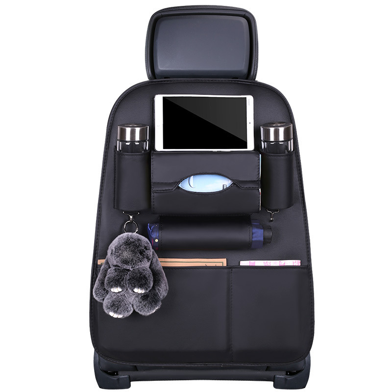 Car-mounted small table storage bag, car seat back hanging bag, storage box, useful item for car seat back storage