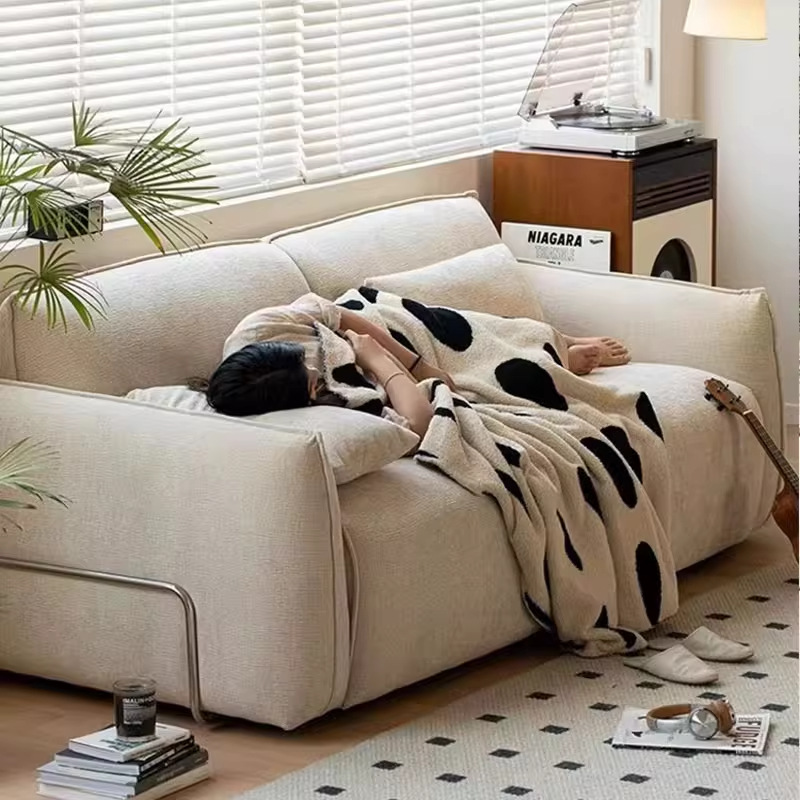 Muebles de diseño de estilo francés retro medieval, Schneider, línea directa, sofá de tela negro alto