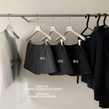 Y.JIA伊嘉 秋冬韩系简约百搭显瘦气质高腰A字毛呢休闲短裤女9562