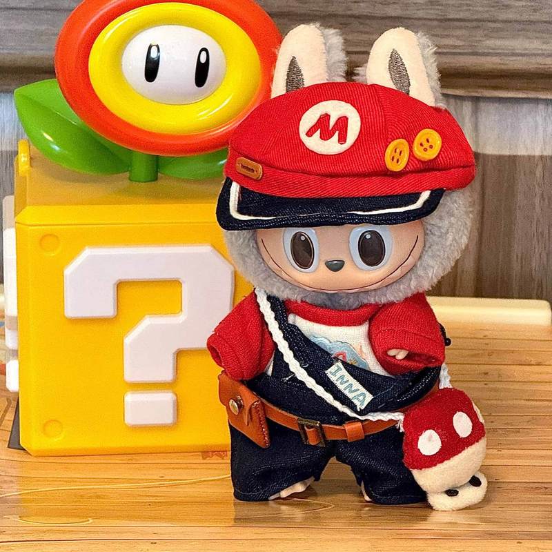 仅衣服适用labubu娃衣玩偶服饰拉布布娃衣可替换一二代公仔娃衣服|undefined