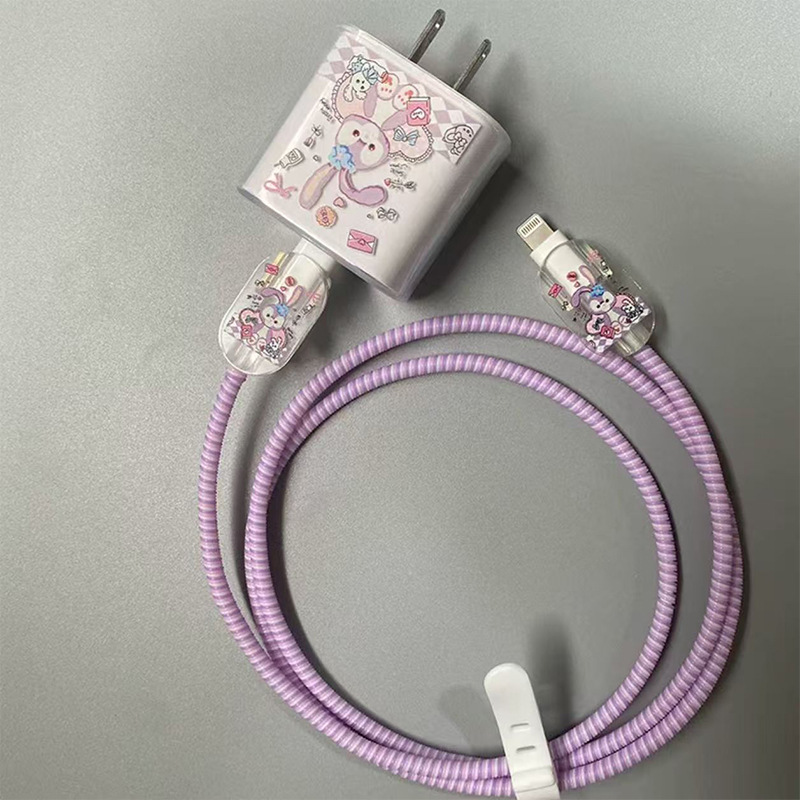 Aplicable a Apple 14 Cable Cover iPhone 13 Cargador Head 12 Promax Winding Cable Cover iPad image 4