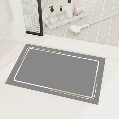 Avtomobil döşəmə paspasları: Mat, Water-Absorbent Easy-Care Foot Mat - high-end-floor-mat-3-4060cm-new-style-diatom-mud
