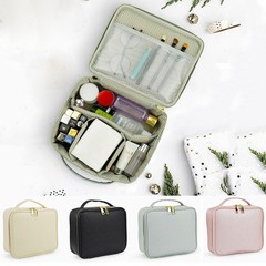跨境熱賣高顏值旅行便攜化妝包 大容量PU皮化妝箱 cosmetic bag