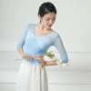 Blue top+ suspender