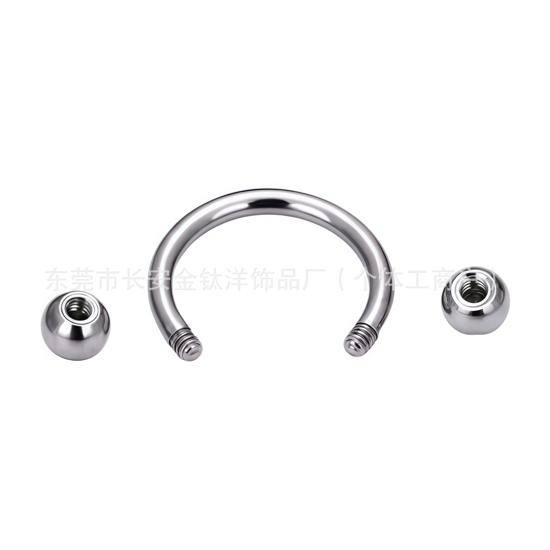 Pointed titanium steel lip stud product view
