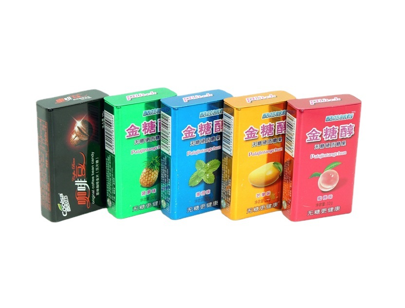 马口铁糖果盒 薄荷糖果盒 口香糖果盒 供应糖盒 50x22x76mm