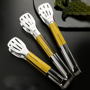304 Stainless Steel Food Clip Barbecue Fried Steak Multi-purpose Barbecue Bread Food Clip Household Kitchen Anti-scalding Baking Clip