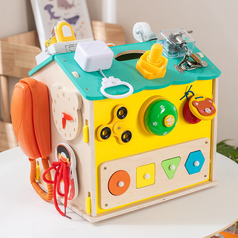 Montessori de madera Montessori educación temprana educación juguetes enseñando ayudas multi-funcional vida de los niños