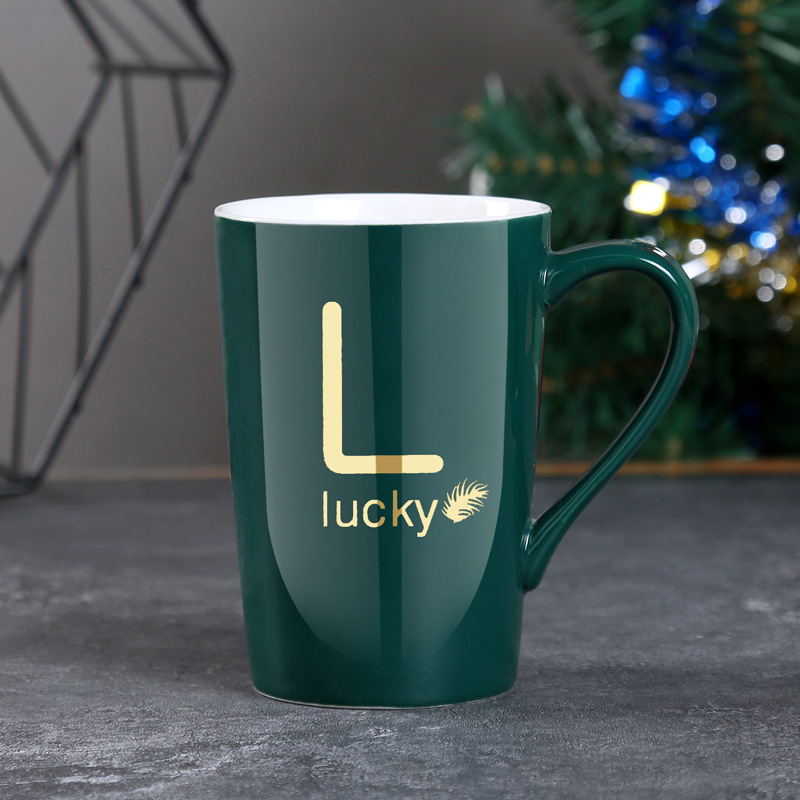 Tazas de cerámica de gran capacidad para hombres y mujeres con cubierta simple taza de café de leche de pareja de estudiantes taza de menú