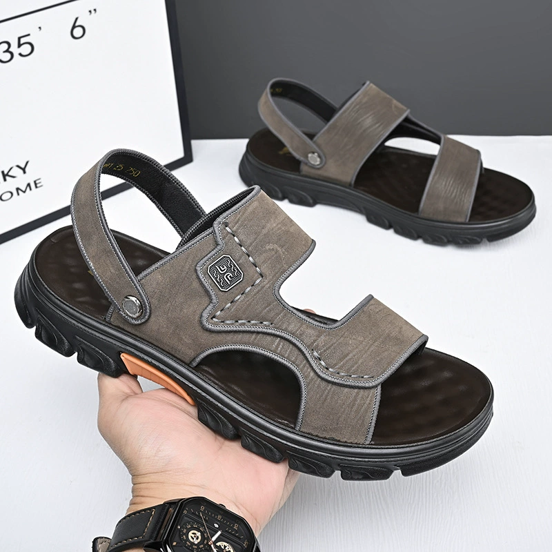 Men's beach sandals to go out platform, summer non-slip wear-resistant slide, slippers