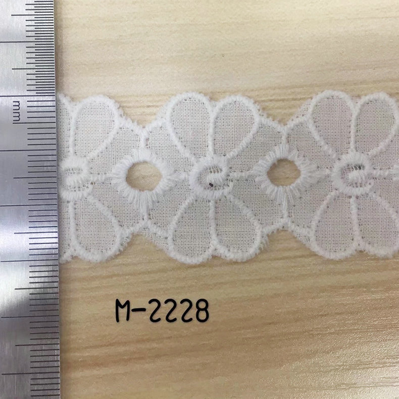 新款不规则镂空花边 服装辅料刺绣花边  水溶棉线花边