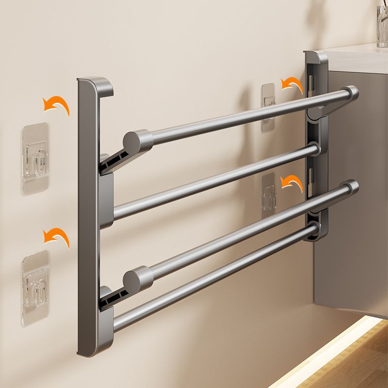 トイレの壁掛けの靴棚は穴を開けないでください。