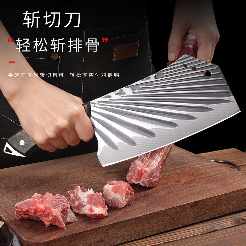 Stainless steel home kitchen knife, hand-forged bone-cutting, vegetable-chopping, meat-cutting, trending sharp slicing knife, kitchen chopping knife