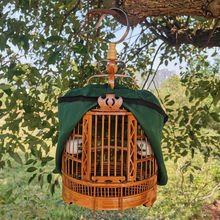 24CM小型黄豆笼30厘米绣眼鸟笼麻料珍珠鸟相思鸟文鸟全套鸟笼配件