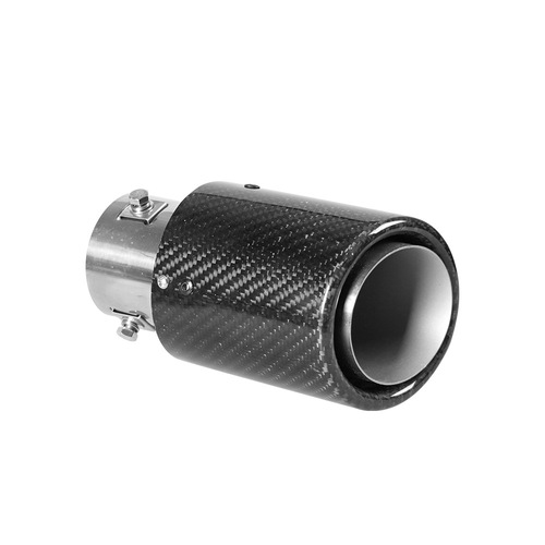 eBay cross-border carbon fiber luminous tail throat with high temperature resistant LED light modified car exhaust pipe fire-breathing tail throat