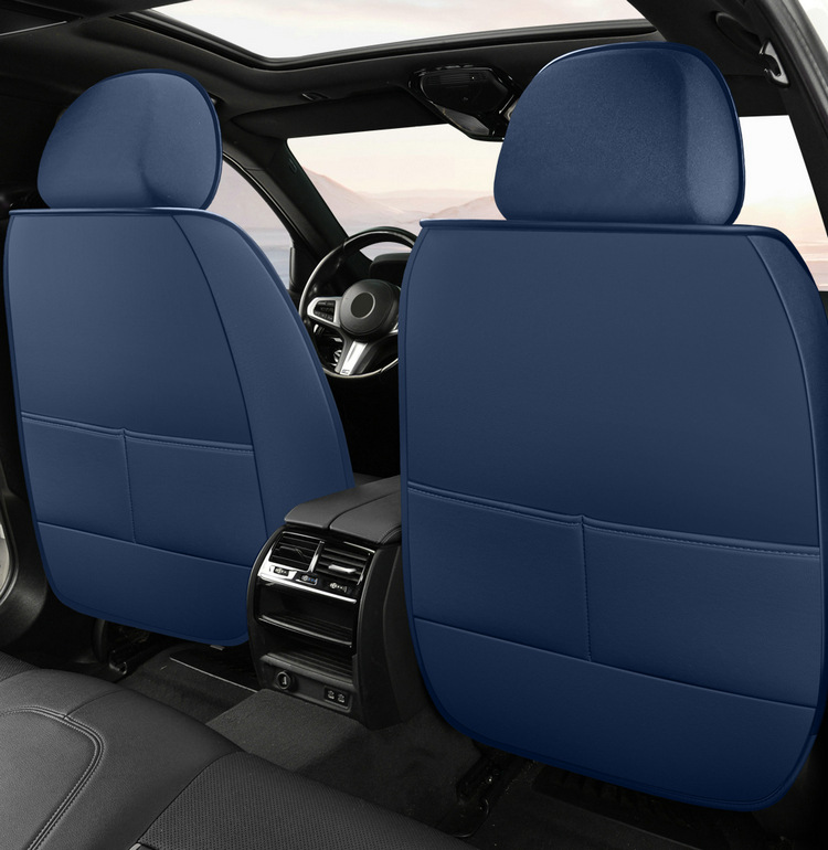 25 Car Seat Cushions Wholesale Accessible Luxury High-End Steering Wheel Cover Car All-Season Universal Full Leather Seat Cushion Cover