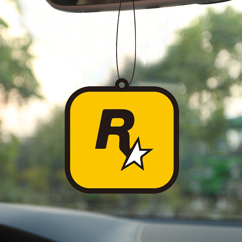 R スターフレグランスタブレットカーアロマセラピータブレットペンダントペンダントペンダント車内吊り下げ装飾カードワードローブアロマセラピー|undefined