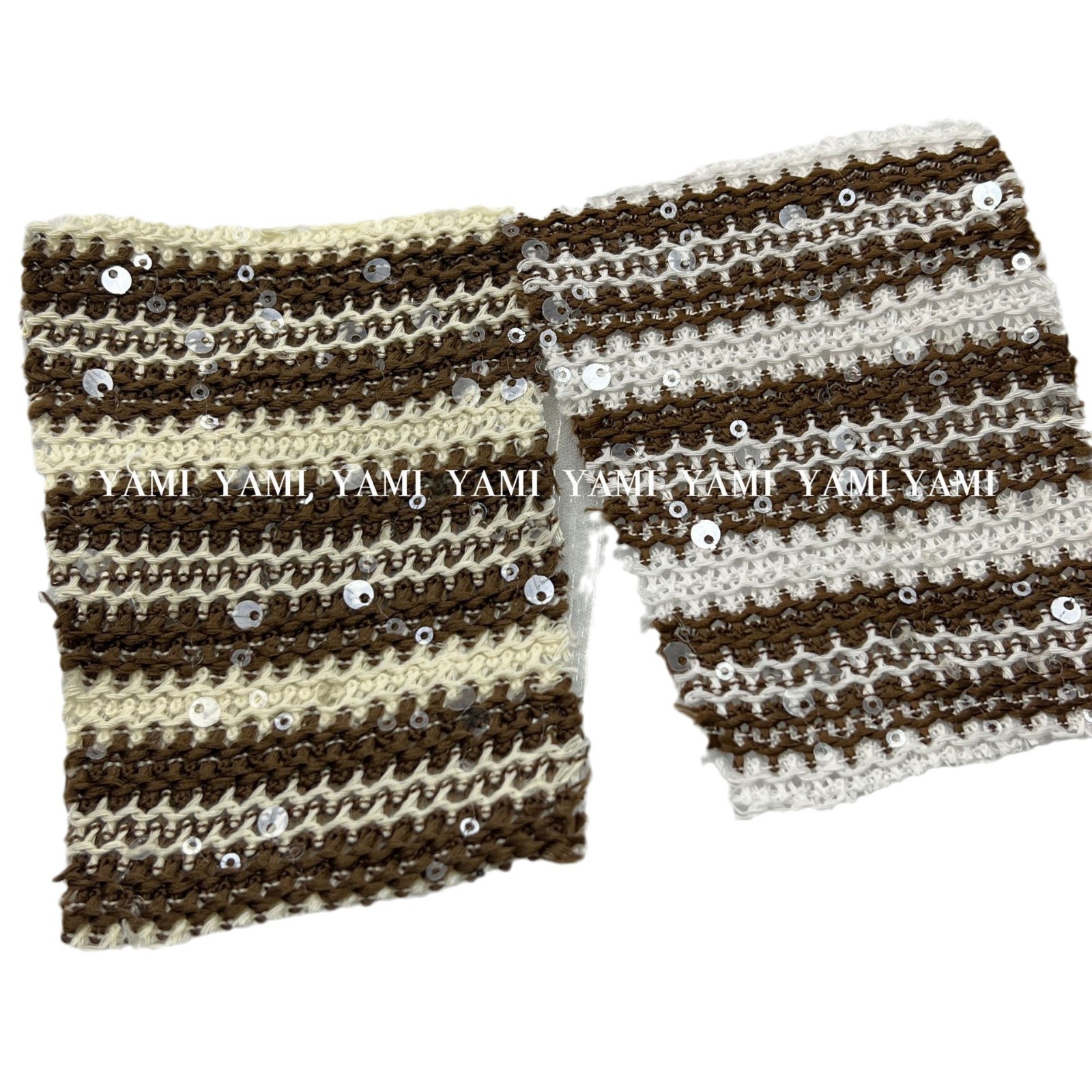 Tejido de red de poliéster bordado de dos colores negro y blanco rayas sequinilla tela de red de ropa de otoño y invierno nuevo estilo chino material