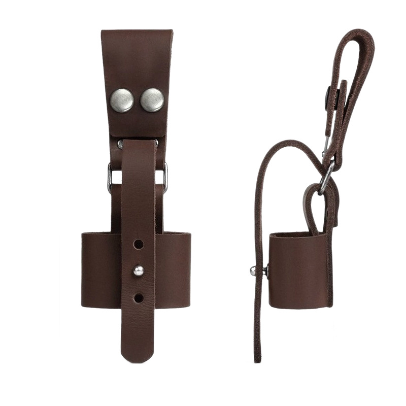 Retro PU leather axe sheath, outdoor camping axe holster, cowhide belt clip, adjustable, portable, for use with a machete