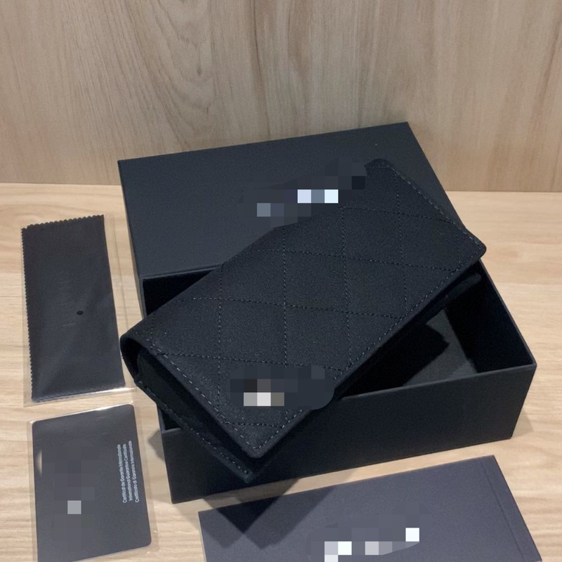 Xiaoxiang Elegant Rhombus Plaid Soft Leather Glasses Bag Elegant Women's Large Sunglasses Storage Sunglasses Case Glasses Holder