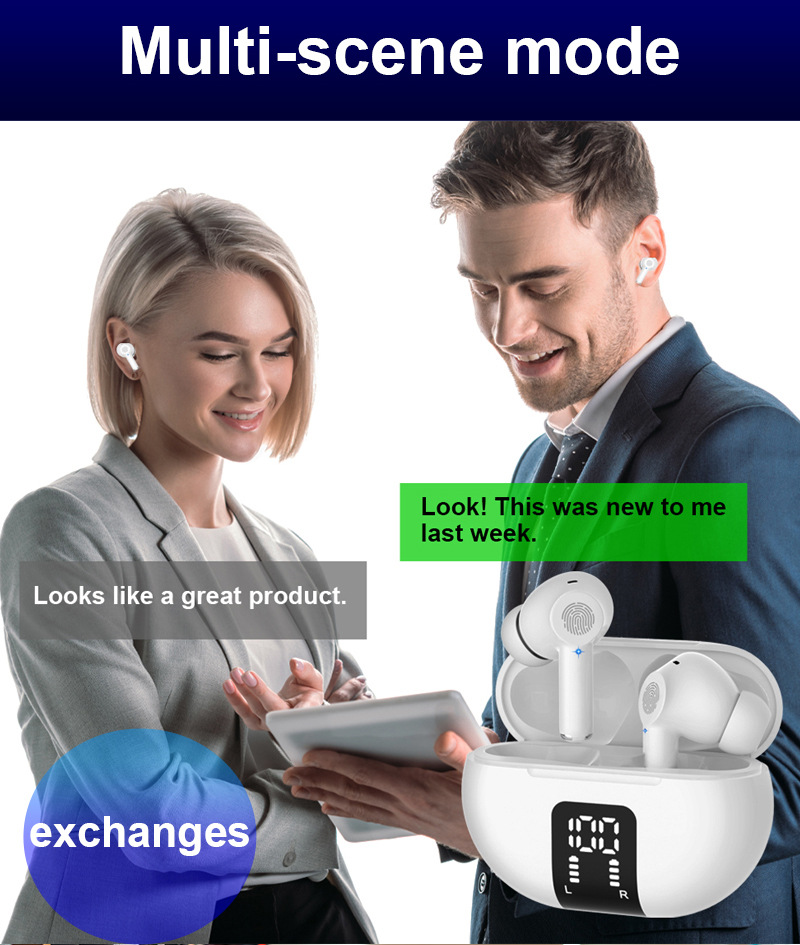 Belaidės vertimo ausinės su triukšmo slopinimo mikrofonu_voghion.com